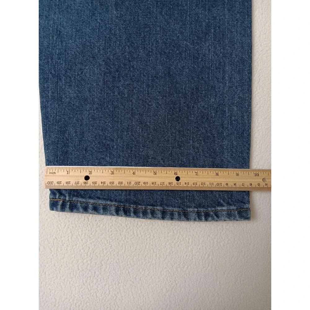Wrangler Mens Relaxed Fit Straight Leg Jeans Blue Denim Five Star 48x30